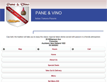 Tablet Screenshot of m.paneevino.co.nz